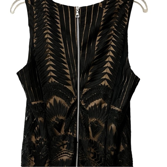 NWT Revolve Bardot Lace Embroidered Dress in Black 10 Large Goth Event Formal - Picture 9 of 16